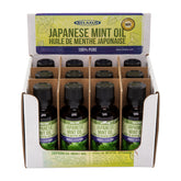 Wholesale Japanese Mint Oil 30 ml Bottles Displayer of 12
